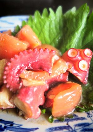たことトマトのにんにく醤油マリネ-レシピのメイン写真