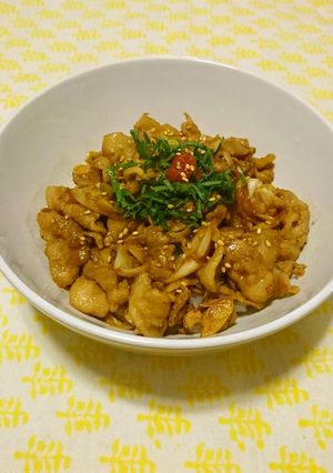 さっぱり！梅しそ豚丼-レシピのメイン写真