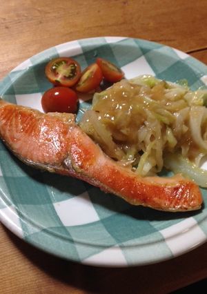 キャベツがメインの鮭のチャンチャン焼き-レシピのメイン写真