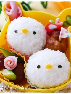 塩むすびdeひよこちゃんにぎり☆キャラ弁-レシピのメイン写真