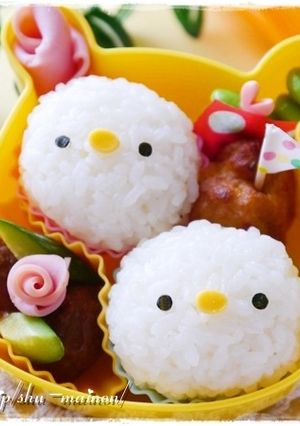 塩むすびdeひよこちゃんにぎり☆キャラ弁-レシピのメイン写真