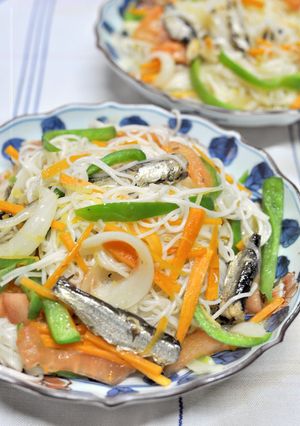 簡単◎オイルサーディン素麺チャンプルー-レシピのメイン写真