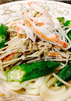 お惣菜活用！ごぼうサラダうどん(パスタ)-レシピのメイン写真