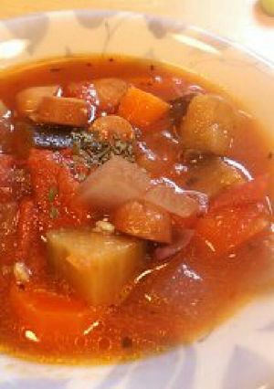 甘め*野菜のトマト煮〜ミネストローネ風♪-レシピのメイン写真