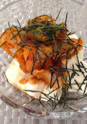 かぼちゃキムチ豆腐-レシピのメイン写真