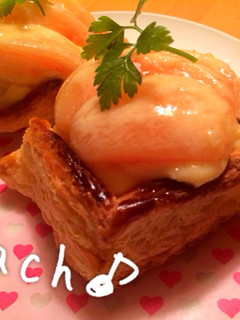 簡単!冷凍パイシートで桃パイ☆-レシピのメイン写真