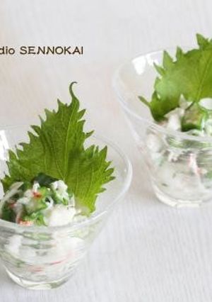 簡単ヘルシー☆長芋と蟹カマのオクラ合え-レシピのメイン写真