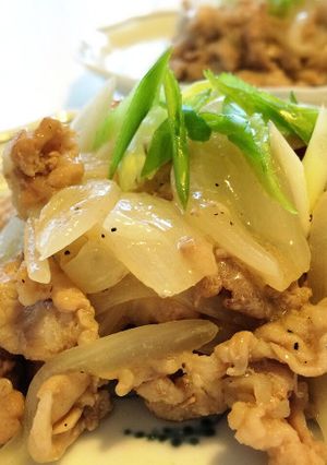 簡単☆豚肉とタマネギの塩だれ炒め-レシピのメイン写真