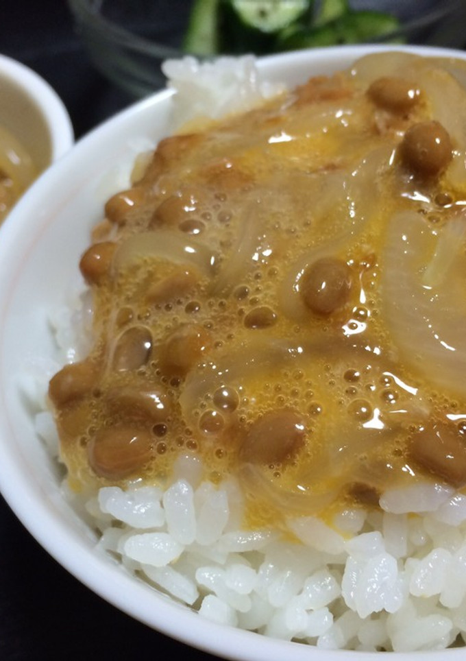 玉ねぎとたまごで フワトロ納豆-レシピのメイン写真