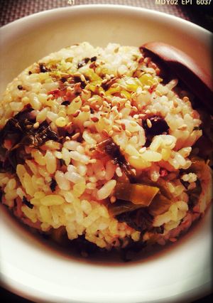 簡単♪混ぜるだけ♪高菜チャーハン風-レシピのメイン写真