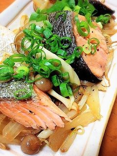 鮭と野菜のバター醤油炒め♡-レシピのメイン写真