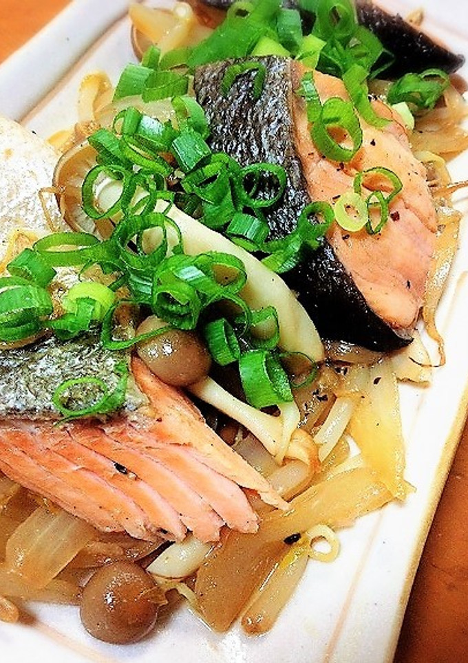 鮭と野菜のバター醤油炒め♡-レシピのメイン写真