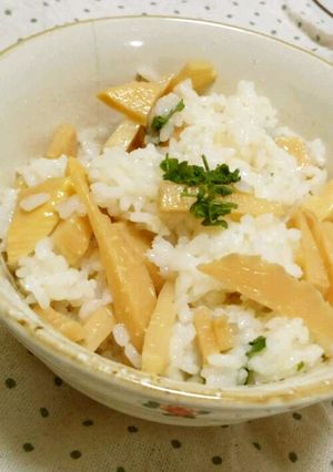 あと混ぜ！レンジで簡単☆たけのこご飯-レシピのメイン写真