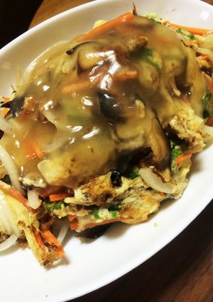 モヤシでなんちゃって天津飯-レシピのメイン写真