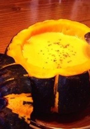 かぼちゃ丸ごとスープ-レシピのメイン写真