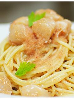 辛子明太子と帆立の冷製スパゲッティーニ-レシピのメイン写真