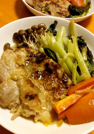 鶏もも肉の酢味噌煮込み-レシピのメイン写真