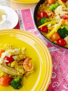 塩レモンでさっぱり☆欲張りカレーパエリア-レシピのメイン写真