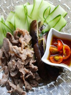 しゃぶしゃぶサラダ トマトドレッシング-レシピのメイン写真