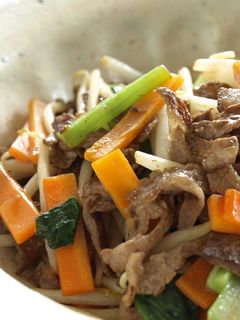 牛肉ともやしの炒め物-レシピのメイン写真