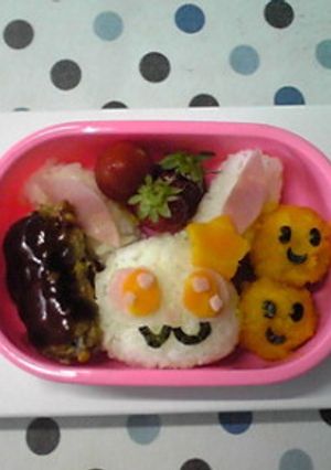 ルビー（ジュエルペット）のキャラ弁♪-レシピのメイン写真