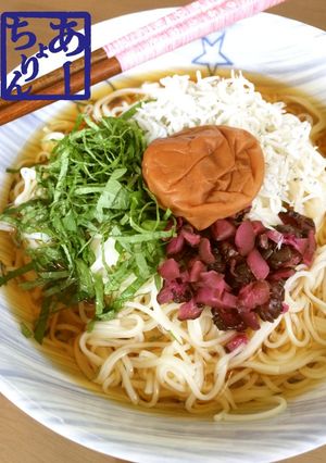 とことんさっぱり梅素麺-レシピのメイン写真