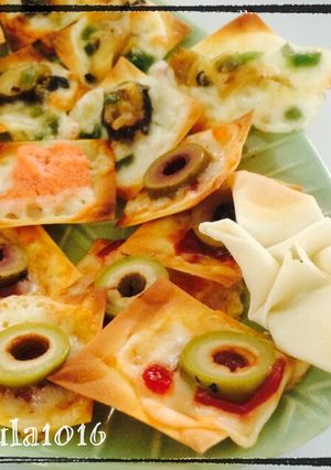 ☆ワンタンの皮で簡単おつまみ☆-レシピのメイン写真