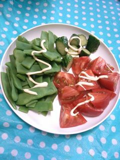 ささげきゅうりトマトサラダ-レシピのメイン写真