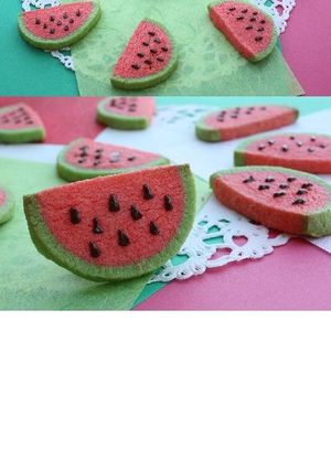 チョコの種も可愛い♡スイカのクッキー-レシピのメイン写真