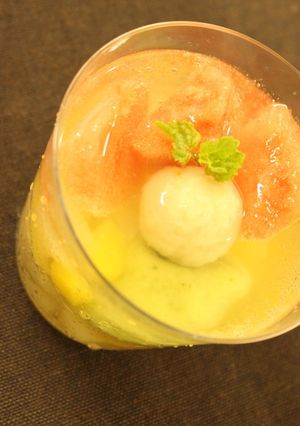ベジ白玉のフルーツポンチ-レシピのメイン写真