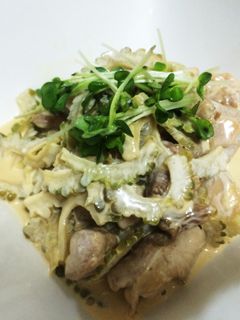 ゴーヤと蒸し鶏のサラダ-レシピのメイン写真