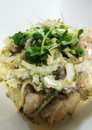 ゴーヤと蒸し鶏のサラダ-レシピのメイン写真