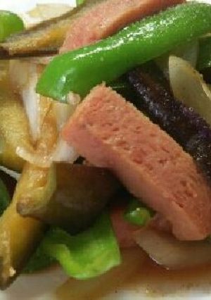 簡単、スパムと夏野菜の炒めもの-レシピのメイン写真