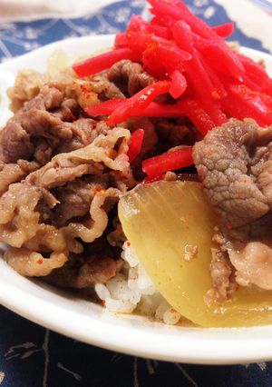 ワイン仕立ての牛丼(^○^)-レシピのメイン写真