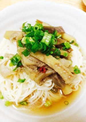 なすと油揚げのピリ辛♡さっぱりそうめん-レシピのメイン写真