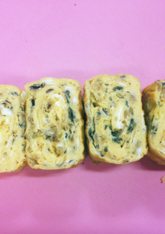 梅しそちりめん厚焼き卵-レシピのメイン写真