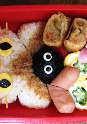 キャラ弁♪簡単ネコバス弁当-レシピのメイン写真