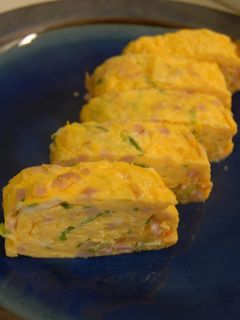 ハムとねぎの卵焼き-レシピのメイン写真