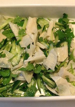 キュウリと湯葉の冷菜-レシピのメイン写真