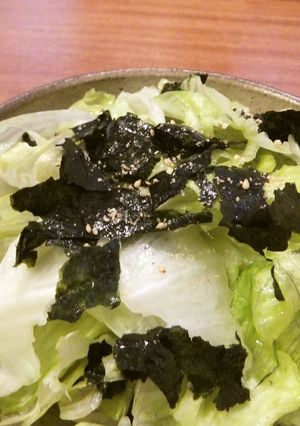 レタスと海苔でかんたん♪韓国風サラダ-レシピのメイン写真