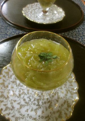 翡翠なすそうめんのゼリー寄せ-レシピのメイン写真