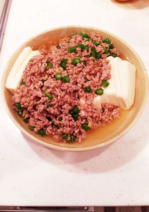節約♪簡単 ひき肉のっけ豆腐-レシピのメイン写真