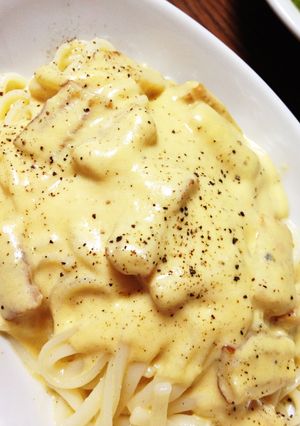 生クリームベーコンパスタ無！カルボナーラ-レシピのメイン写真