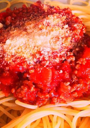 超簡単◎ミートソースパスタ-レシピのメイン写真