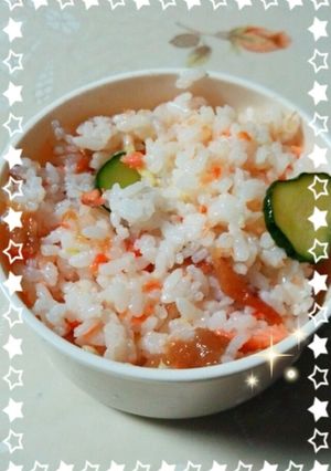 サッパリ混ぜご飯♪鮭と生姜ｷｭｳﾘのご飯-レシピのメイン写真