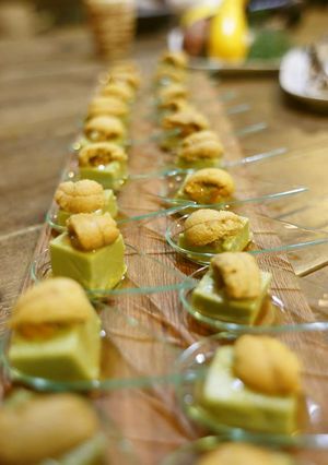 ウニのせアボカドわさび豆腐-レシピのメイン写真