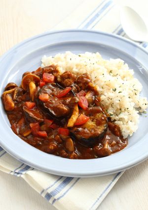 夏に食べたい！トマトと茄子の挽き肉カレー-レシピのメイン写真
