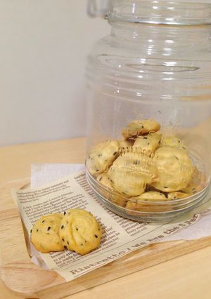 ヘルシー*絞り出しごまクッキー-レシピのメイン写真