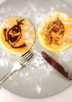アナと雪の女王☆ホットケーキ-レシピのメイン写真
