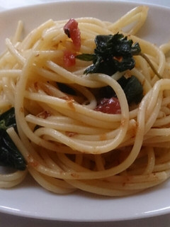 赤しそジュースの葉!アレンジ①しそパスタ-レシピのメイン写真